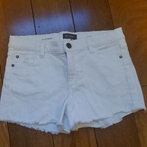 DL1961 Lucy White Jean Shorts